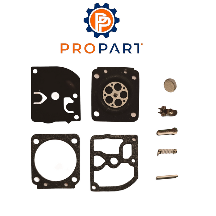 Carburetor Carb Repair Rebuild Kit for Zama C1S-E1 & C1S-E2 Carburetors Replaces Echo 12530008360 and Zama RB-124