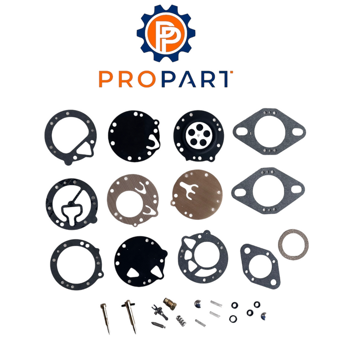 Carb Carburetor Rebuild Gasket Kit 451465 for Tillotson RK-HR FKM Float Needle RK-1HL, RK-1HR, RK-1HD. Fits Tillotson HR Carburetors w/07406 N/S