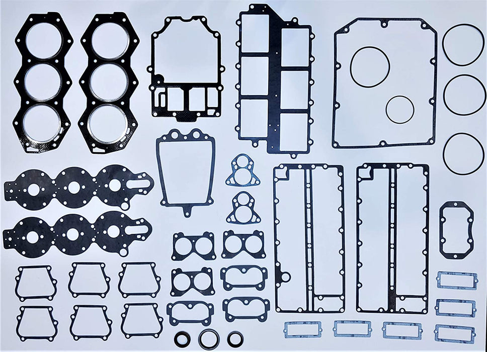 Powerhead Gasket Kit for Johnson Evinrude Outboard 150 HP, 155 HP, 175 HP, 185 HP, 200 HP, 235 HP Outboard & V6 Cross Flow Replaces P/N 391988 Also Replaces Sierra 18-4304-1 and GLM 39090