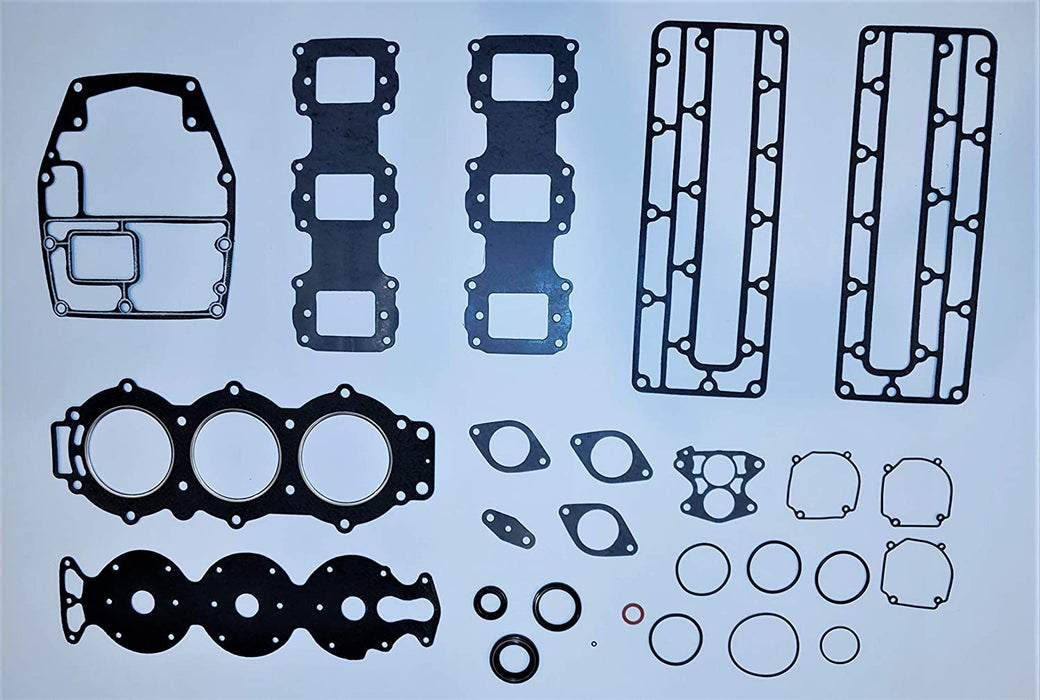 POWER HEAD POWERHEAD GASKET KIT FOR YAMAHA 1984-Up 75/85 / 90 HP 3 CYLINDER 75-90 HP 84' & UP REPLACES 500-335 OEM 688-W0001-00-00, 6H1-W0001-00-00 / SIERRA 18-4405